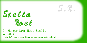 stella noel business card
